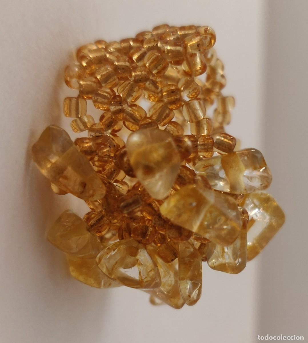 Joyeria: Anillo Extensible de Goma Piedras Amarillas - Foto 9