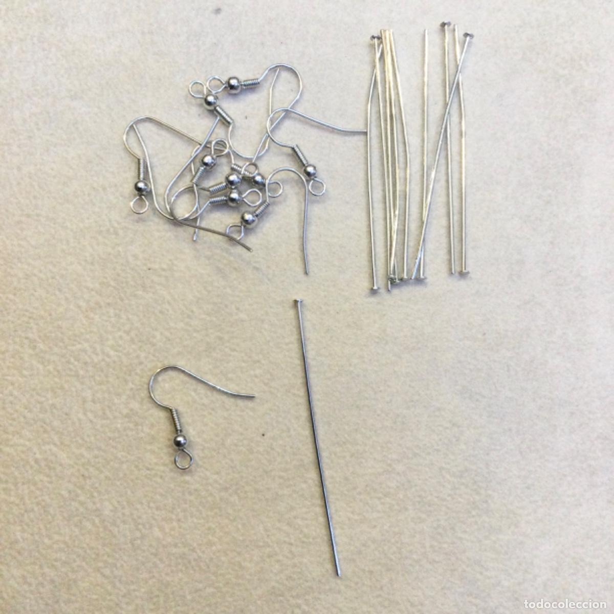 Joyeria: Fornituras para montar pendientes. Plateados.