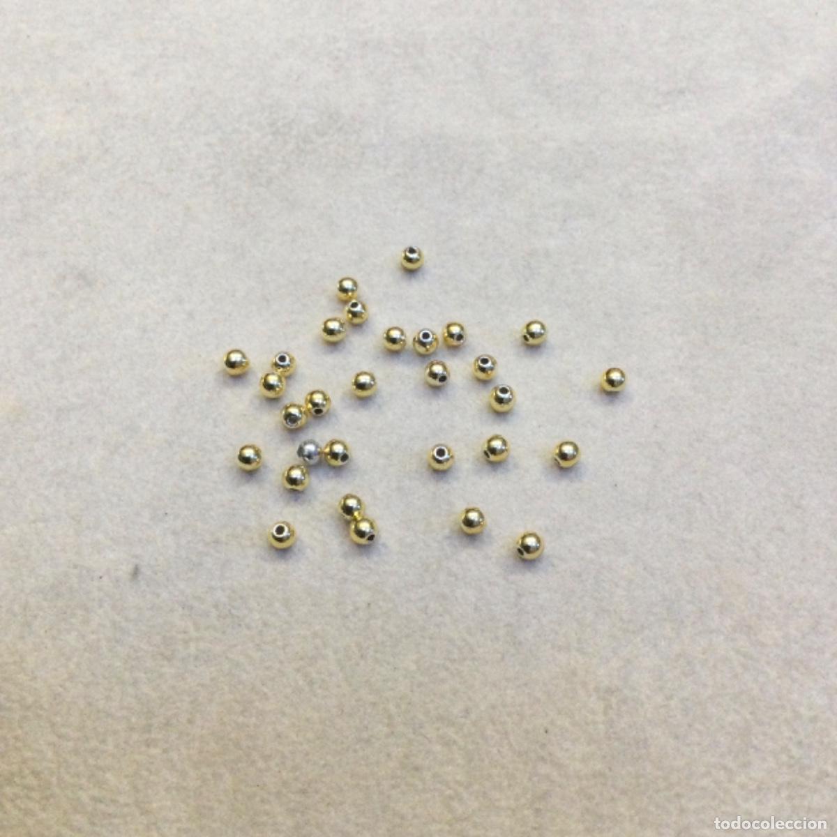 Joyeria: Fornituras para montar pendientes o pulseras. Bolitas &Oslash; 3 mm.