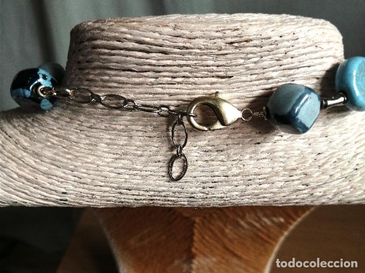 Joyeria: COLLAR CORTO, CUENTAS DE CRISTAL AZULES. - Foto 7