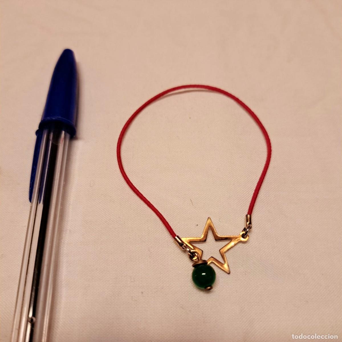 Joyeria: Pulsera elastica estrella y perlita verde - Foto 1