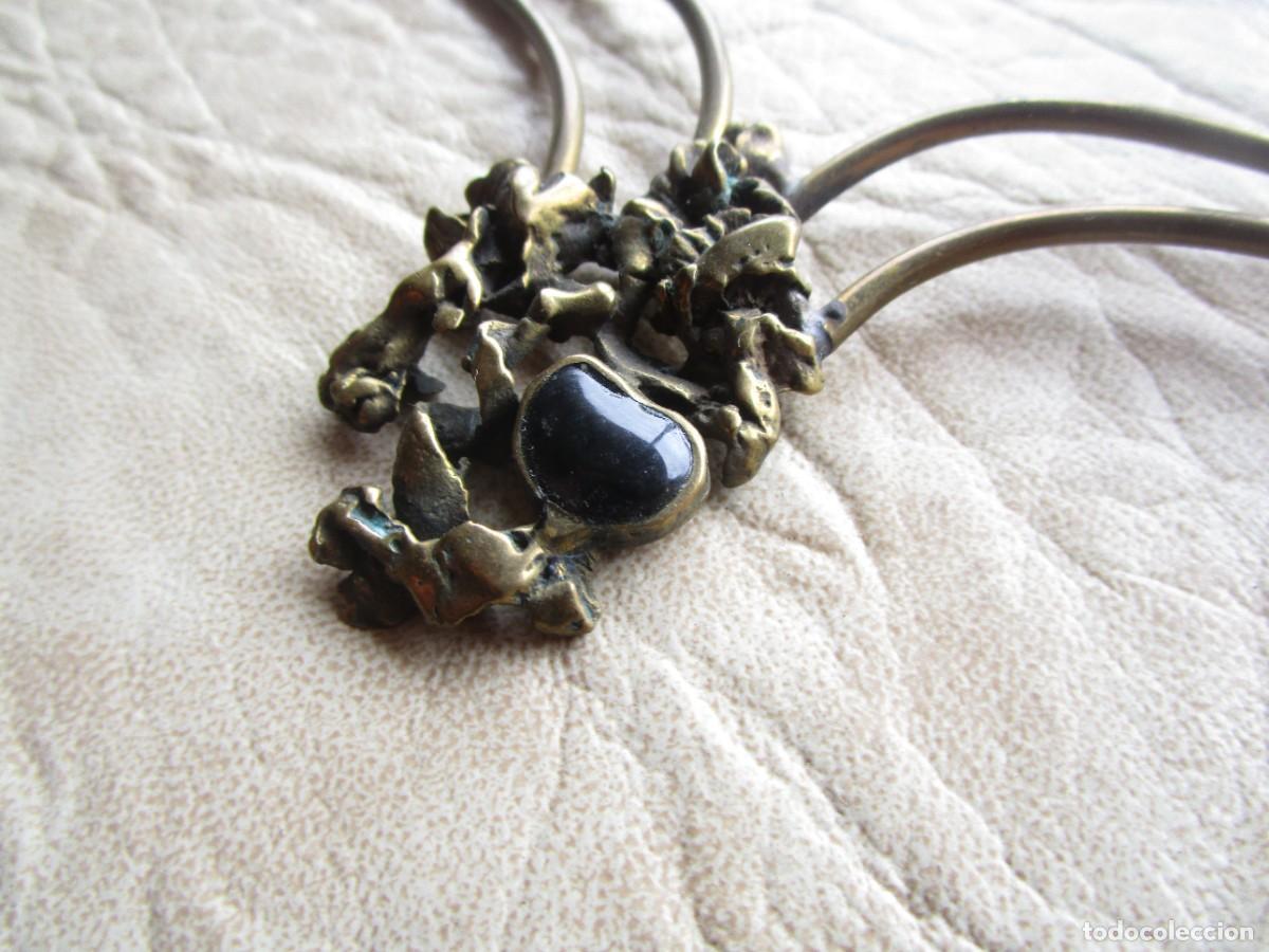 Joyeria: antiguo colgante debronce artesanal - Foto 4