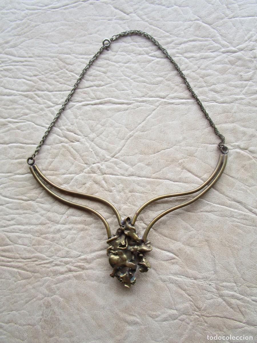 Joyeria: antiguo colgante debronce artesanal - Foto 6