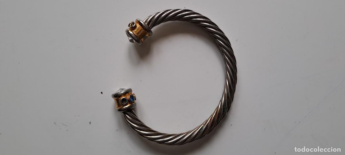Joyeria: Pulsera de cable trenzado y cristal - Foto 1