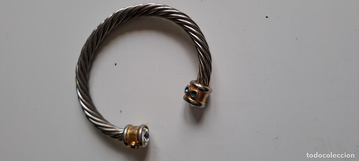 Joyeria: Pulsera de cable trenzado y cristal - Foto 3