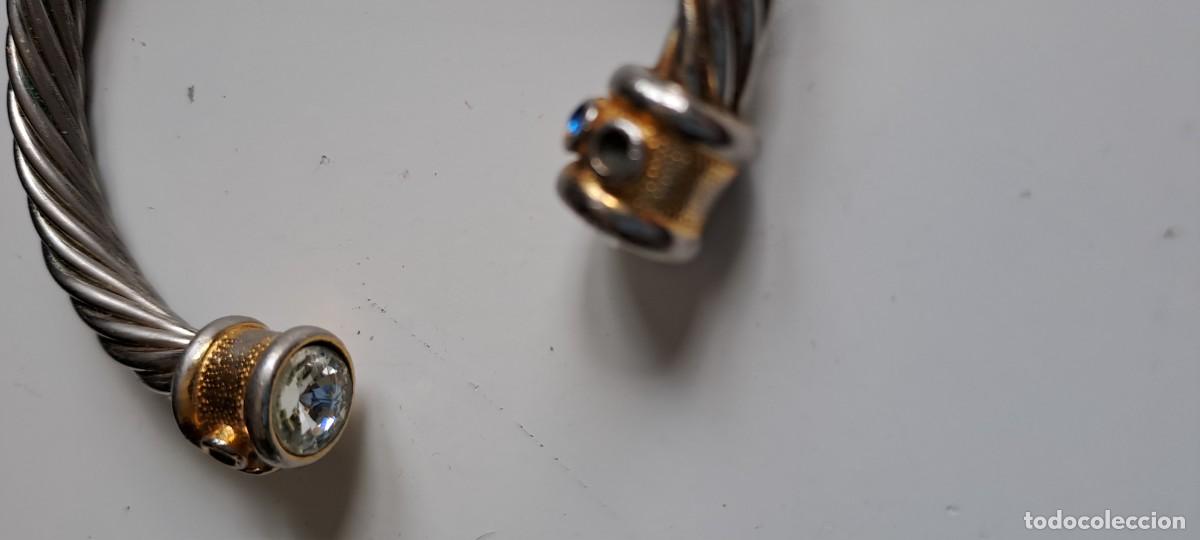 Joyeria: Pulsera de cable trenzado y cristal - Foto 4