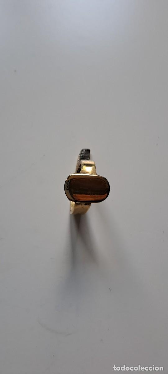 Joyeria: Anillo de bronce con raro ap&eacute;ndice. Hecho a mano - Foto 2