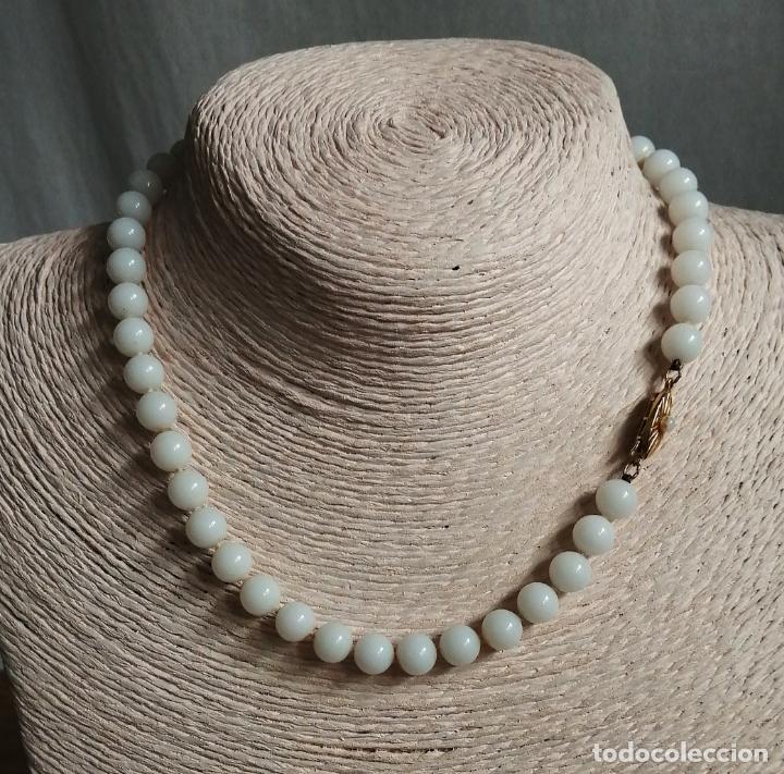 Joyeria: ANTIGUO COLLAR CORTO, CRISTAL BLANCO. - Foto 2