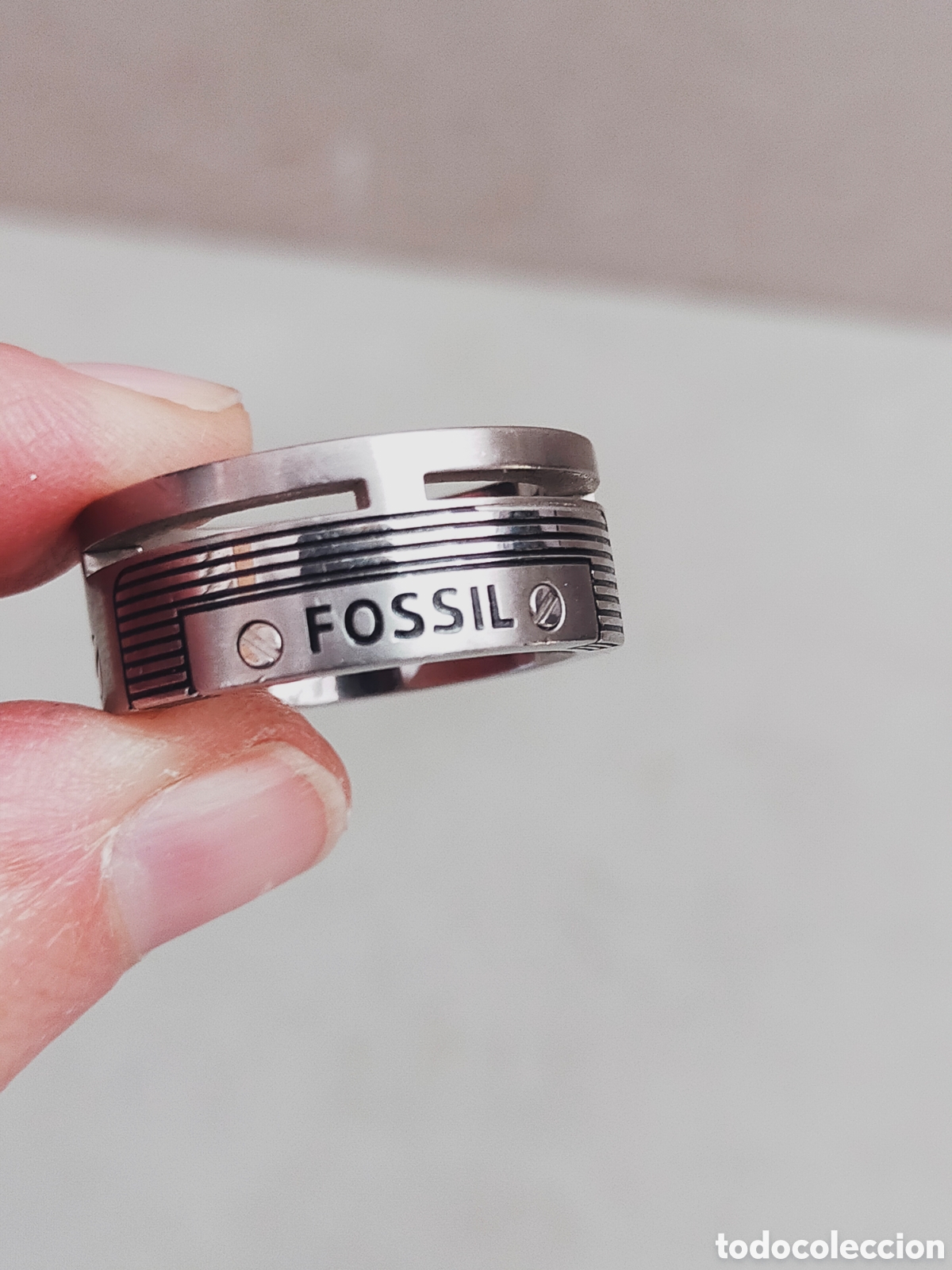 Joyeria: ANILLO O SORTIJA EN ACERO. FOSSIL. - Foto 5