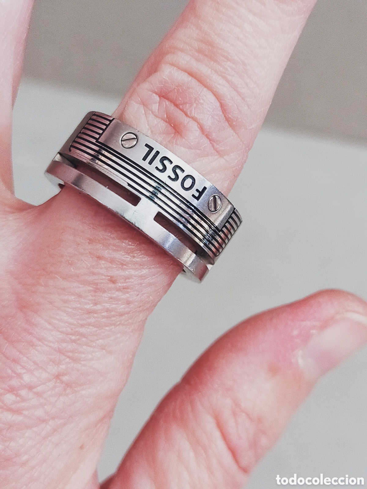 Joyeria: ANILLO O SORTIJA EN ACERO. FOSSIL. - Foto 6