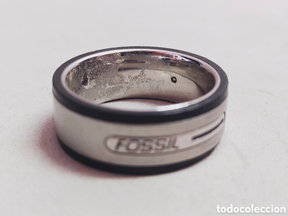 Joyeria: ANILLO O SORTIJA FOSSIL. EN ACERO. - Foto 2
