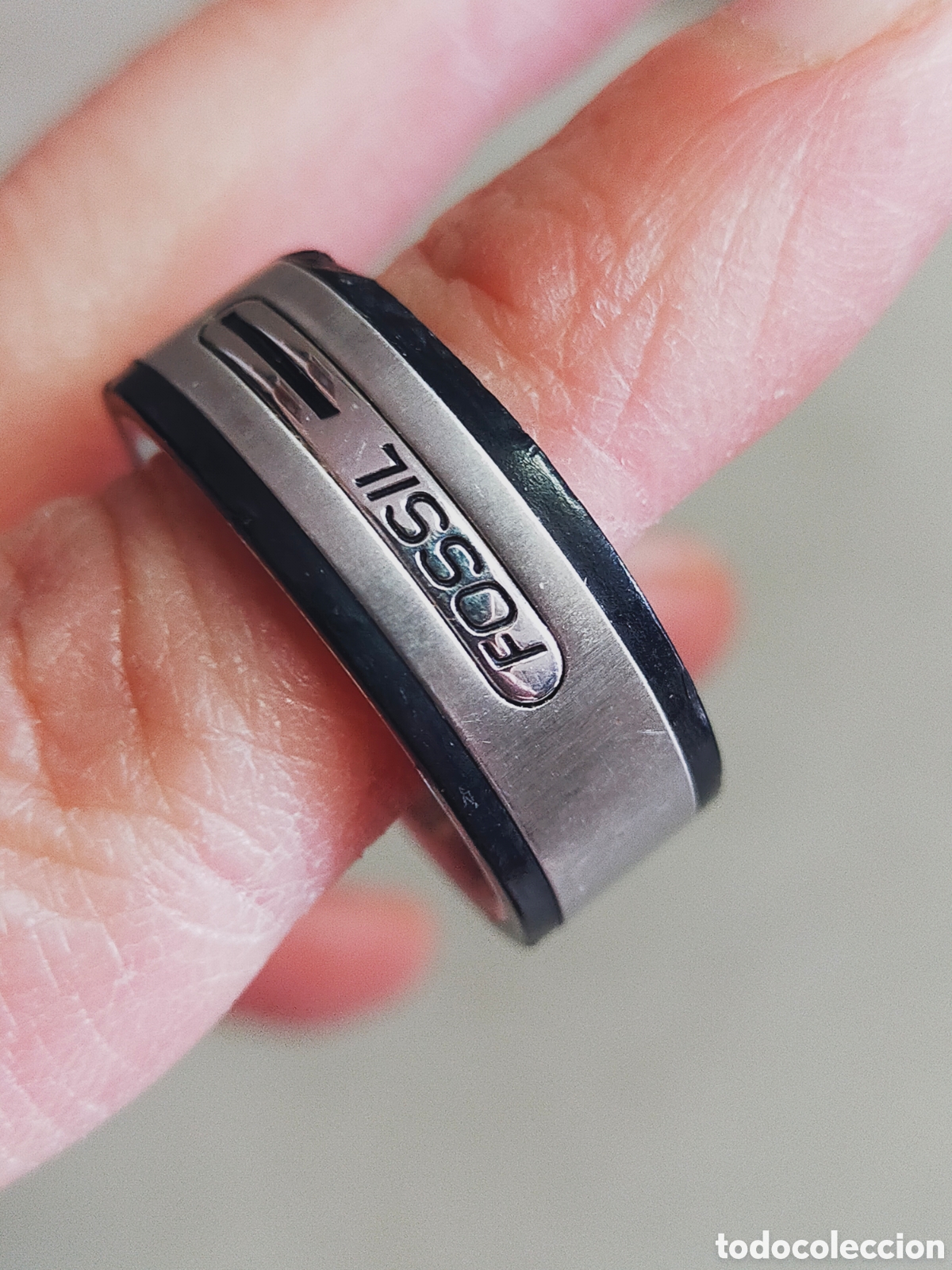 Joyeria: ANILLO O SORTIJA FOSSIL. EN ACERO. - Foto 4