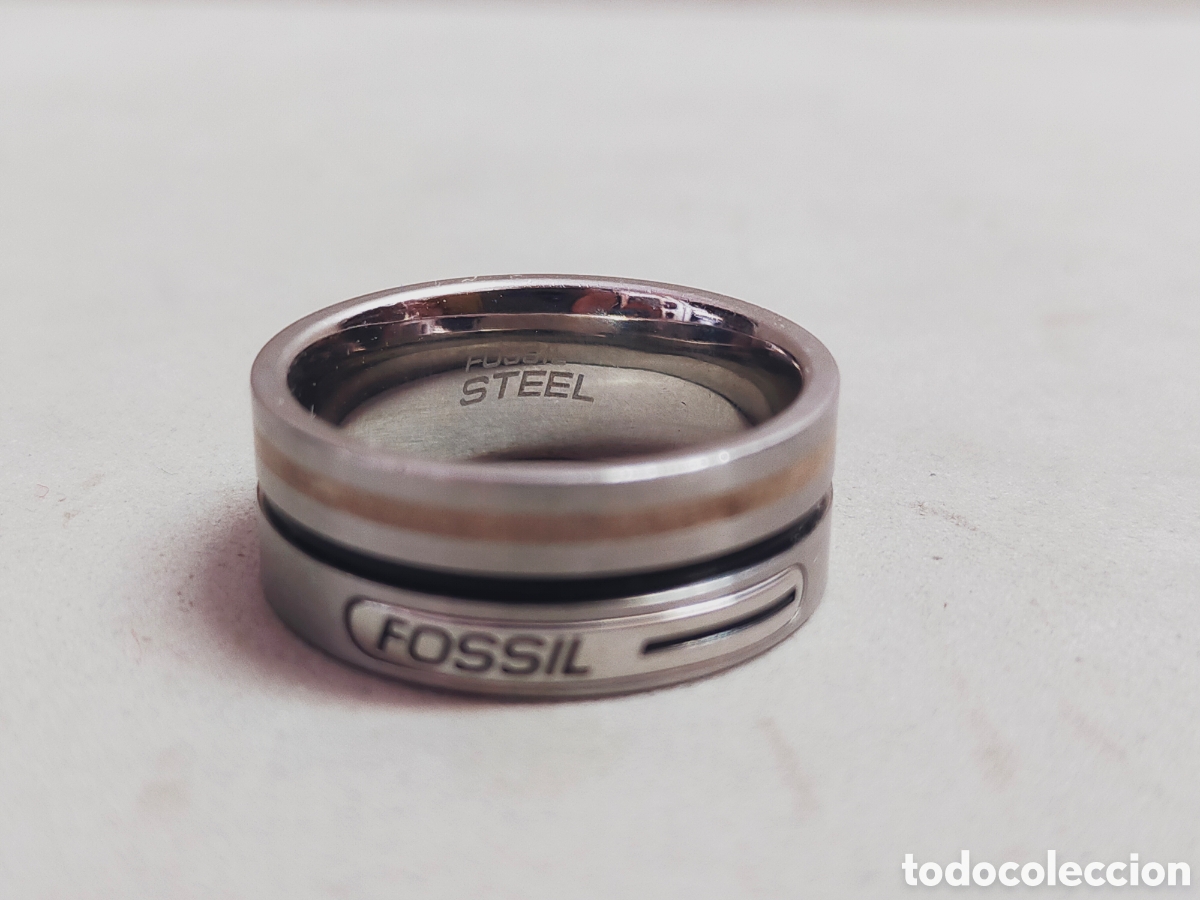 Joyeria: ANILLO O SORTIJA FOSSIL. EN ACERO. - Foto 2