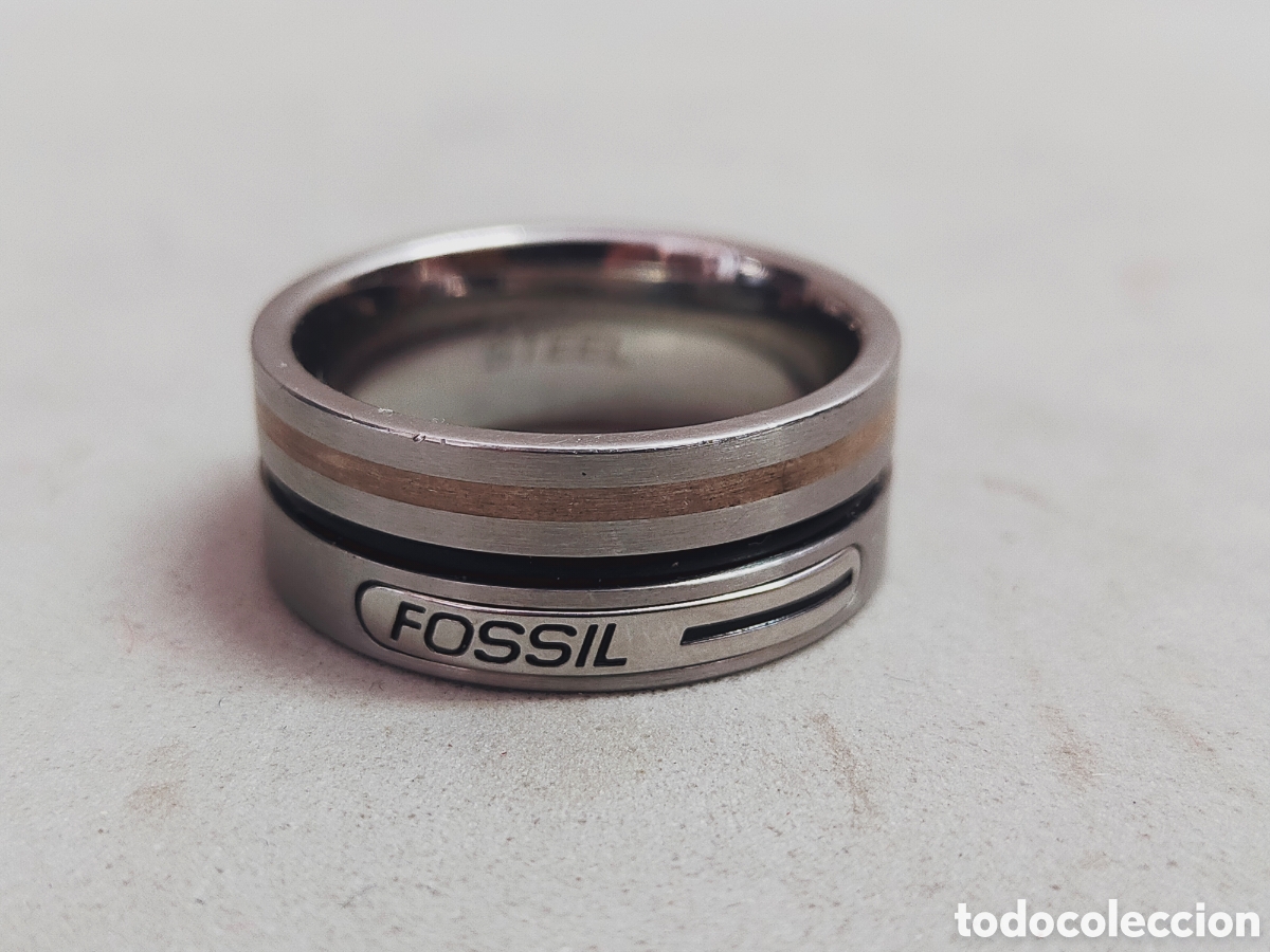 Joyeria: ANILLO O SORTIJA FOSSIL. EN ACERO. - Foto 1