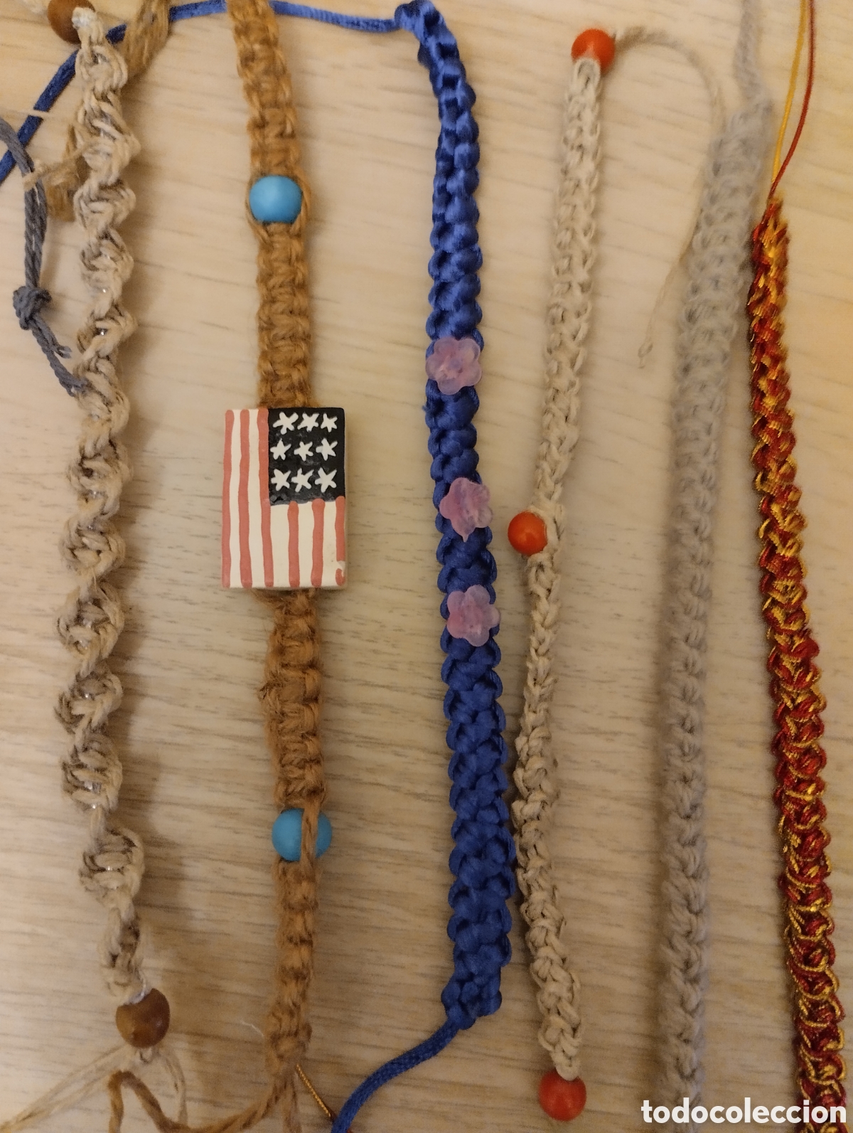 Joyeria: Lote de pulseras trenzadas tipo macram&eacute;. - Foto 4