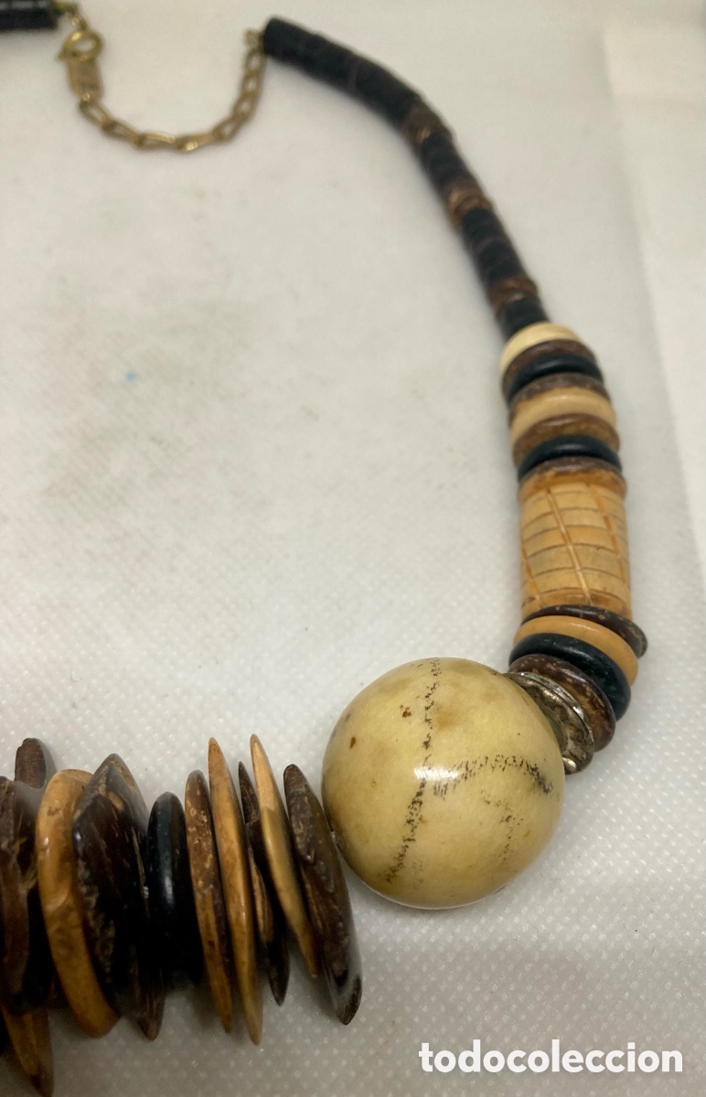 Joyeria: COLLAR DE MADERA VINTAGE - Foto 3