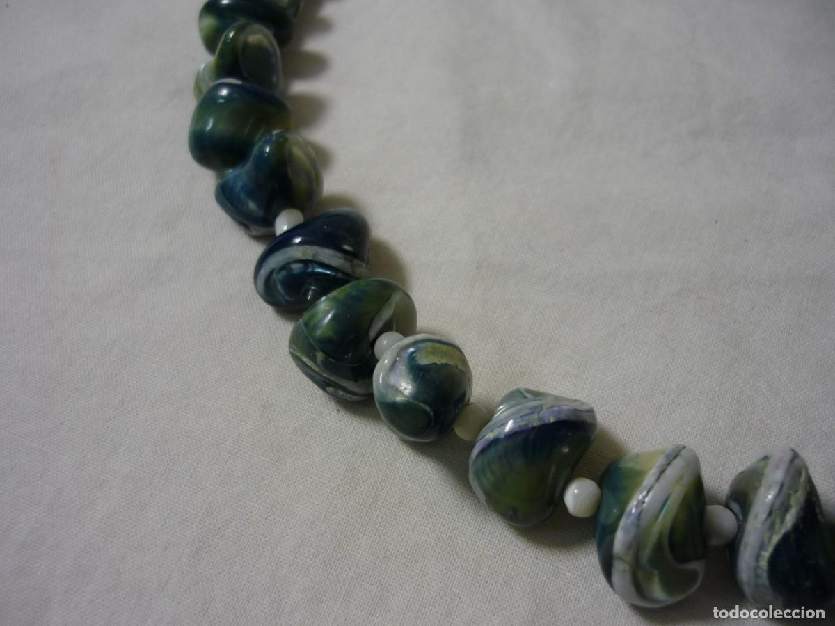 Joyeria: Collar de n&aacute;car madreperla verde - Foto 3