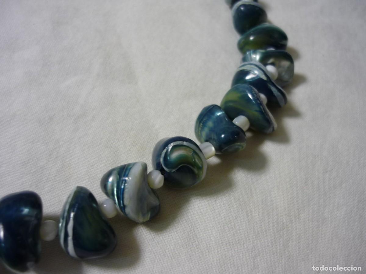 Joyeria: Collar de n&aacute;car madreperla verde - Foto 4