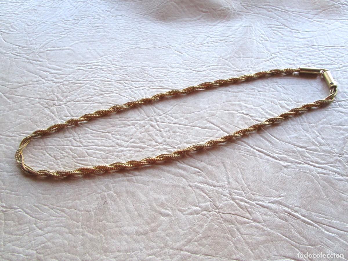 Joyeria: cadena bisuteria larga enrollada ba&ntilde;ada en oro - Foto 1