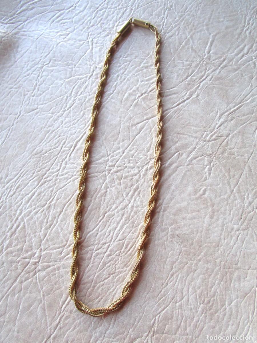 Joyeria: cadena bisuteria larga enrollada ba&ntilde;ada en oro - Foto 2