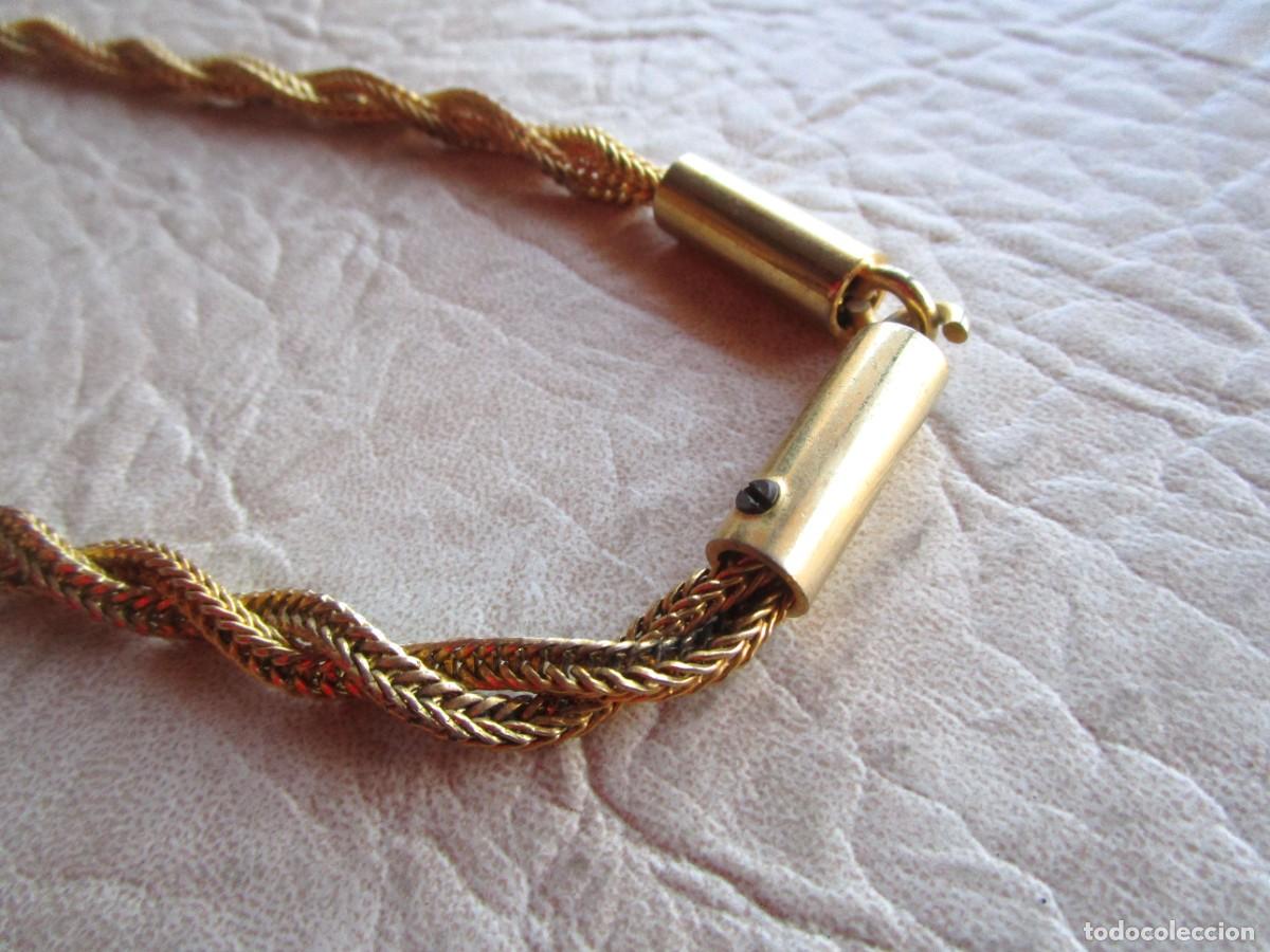 Joyeria: cadena bisuteria larga enrollada ba&ntilde;ada en oro - Foto 4