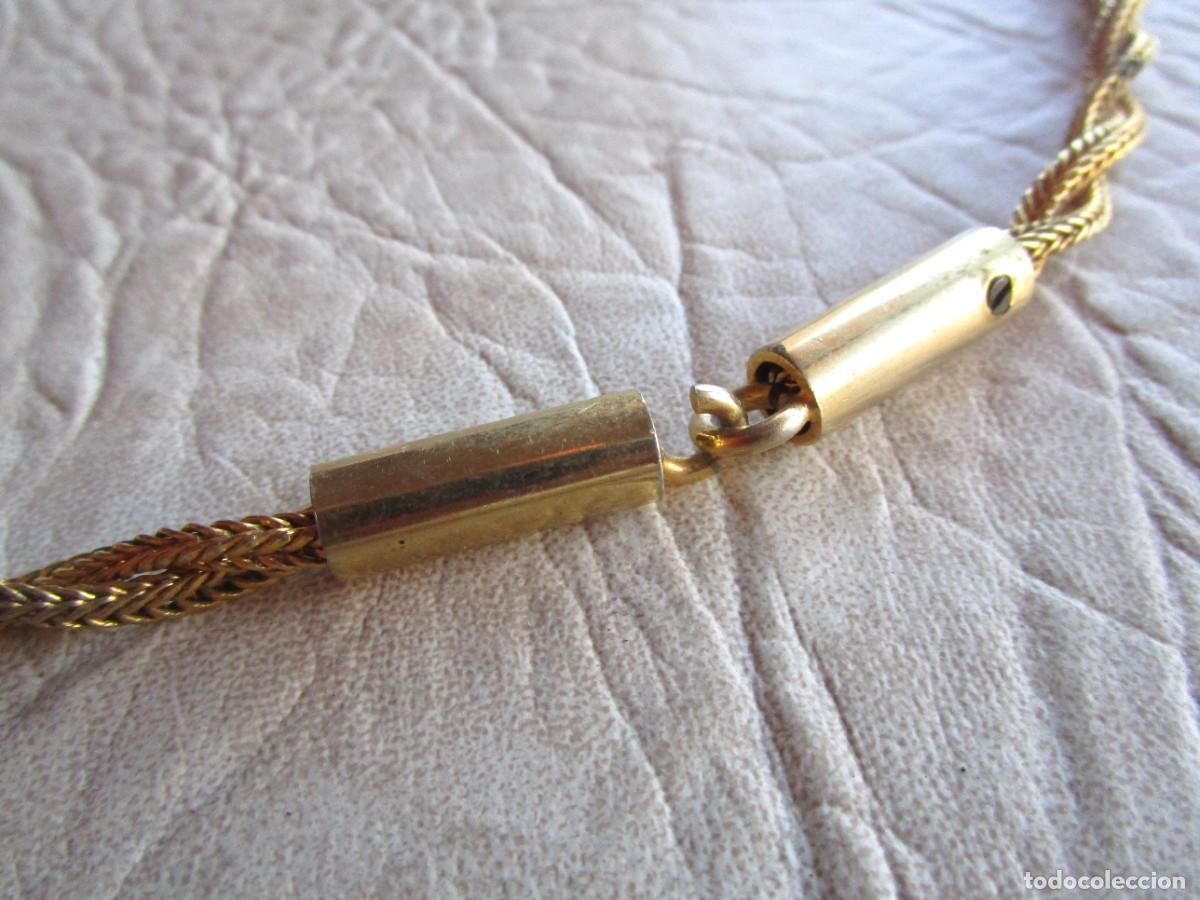 Joyeria: cadena bisuteria larga enrollada ba&ntilde;ada en oro - Foto 5