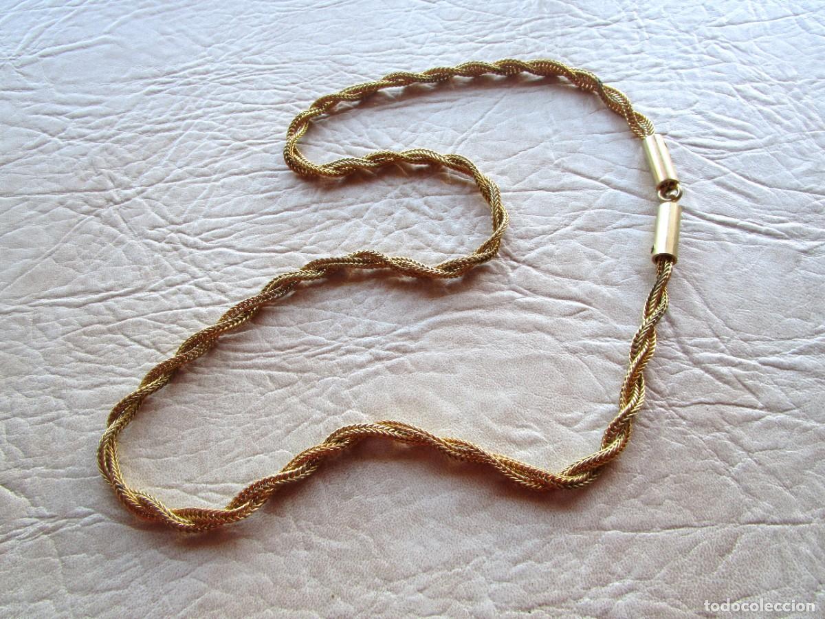 Joyeria: cadena bisuteria larga enrollada ba&ntilde;ada en oro - Foto 6