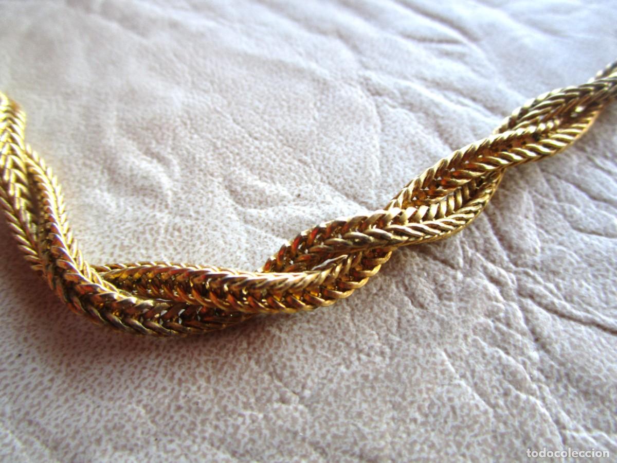 Joyeria: cadena bisuteria larga enrollada ba&ntilde;ada en oro - Foto 7