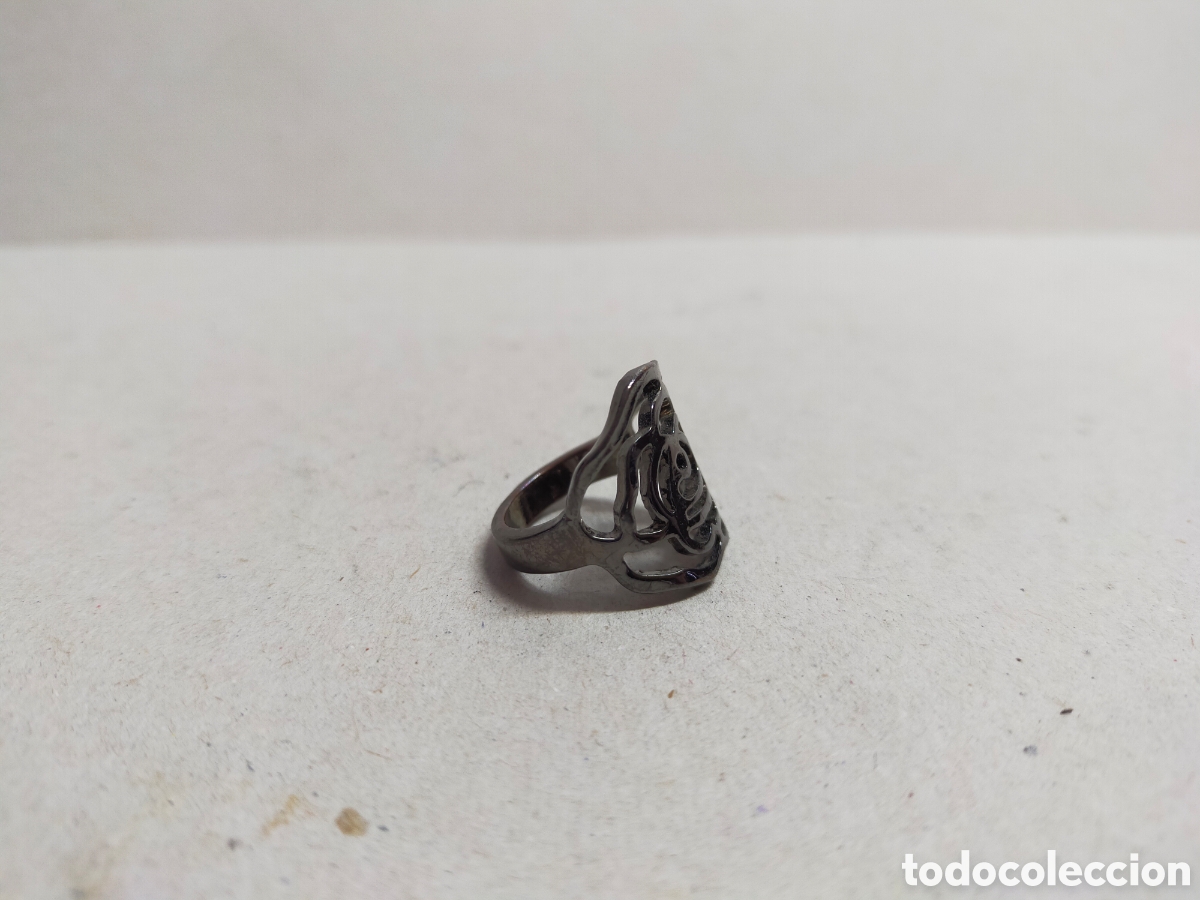 Joyeria: ANILLO DE METAL CON FORMA DE ROSA. - Foto 2