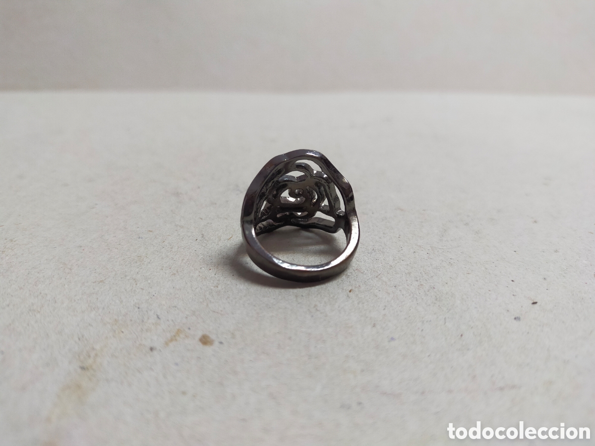 Joyeria: ANILLO DE METAL CON FORMA DE ROSA. - Foto 3