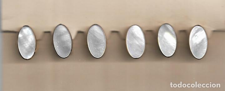 Gioielleria: ANTIGUO CLIP COBATA - NACARADO - A&Ntilde;OS 40 - CARTON DE SEIS UNIDADES - SIN USAR - LARGO 3.5 CM