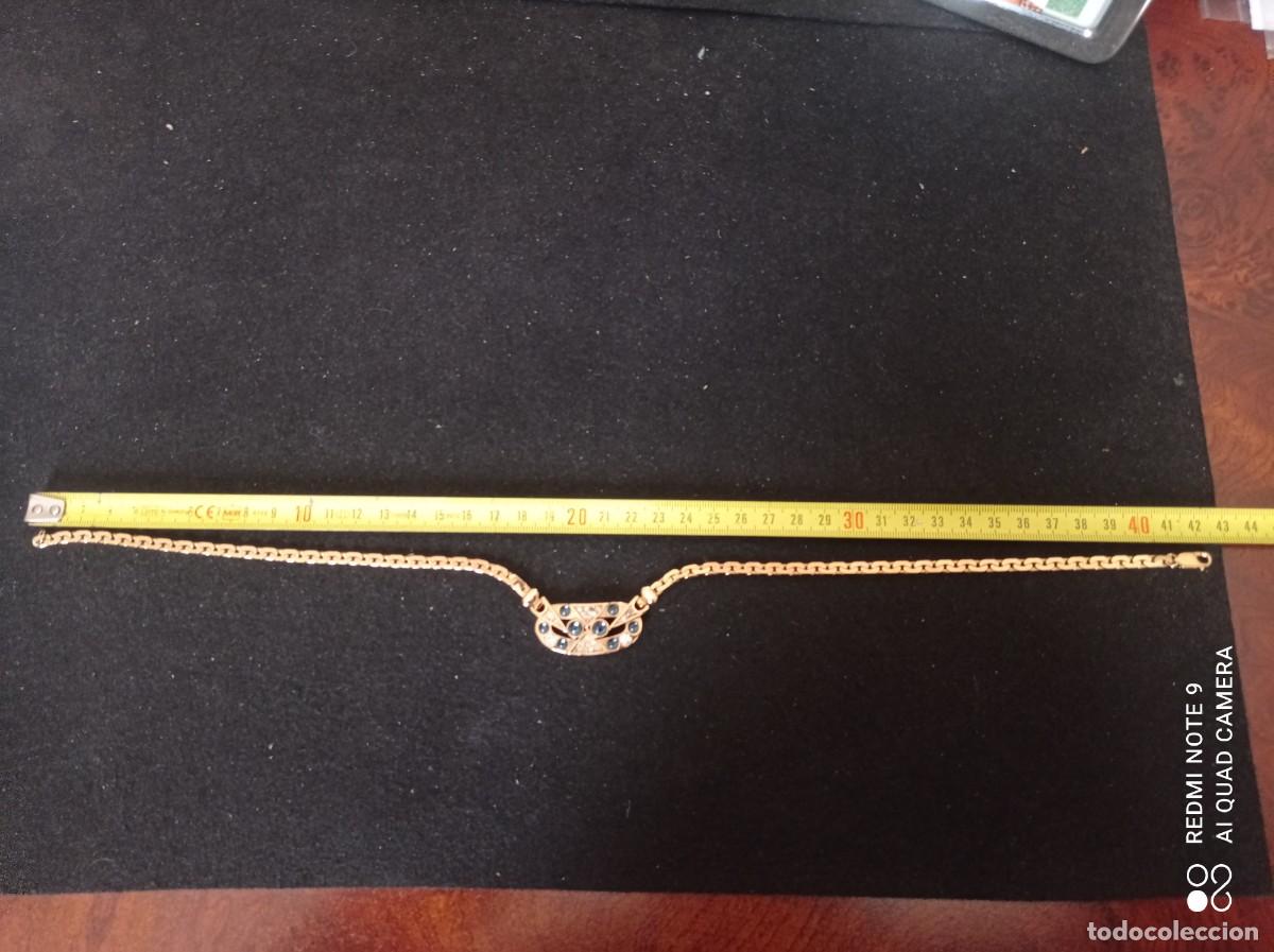 Joyeria: GARGANTILLA CHAPADA EN ORO CON PEDRERIA - Foto 3