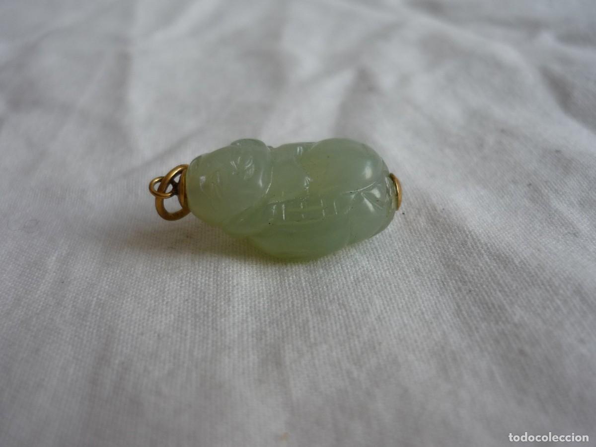 Joyeria: Colgante buda tallado en jade - Foto 3