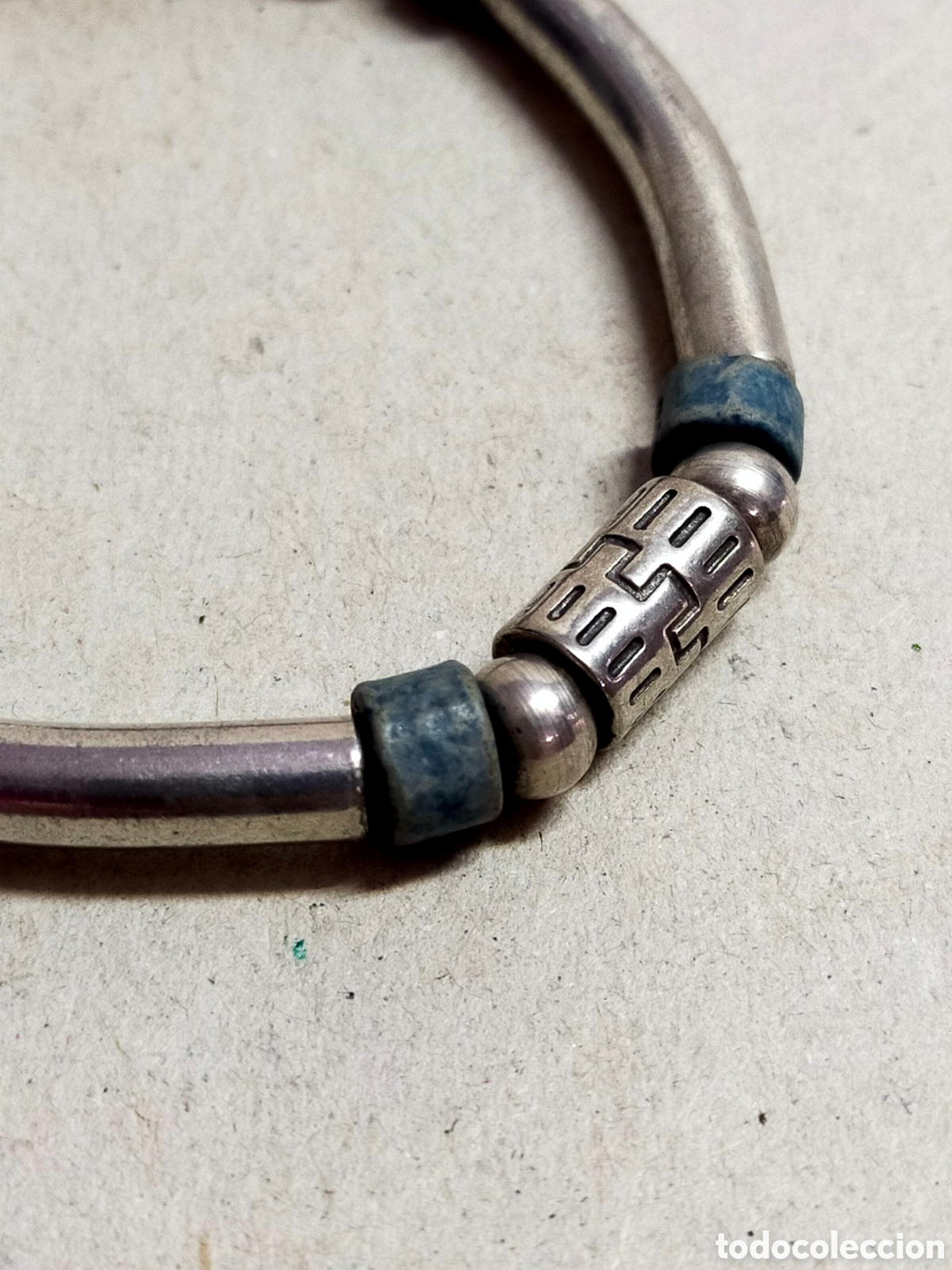 Joyeria: PULSERA DE CUENTAS DE METAL. - Foto 2