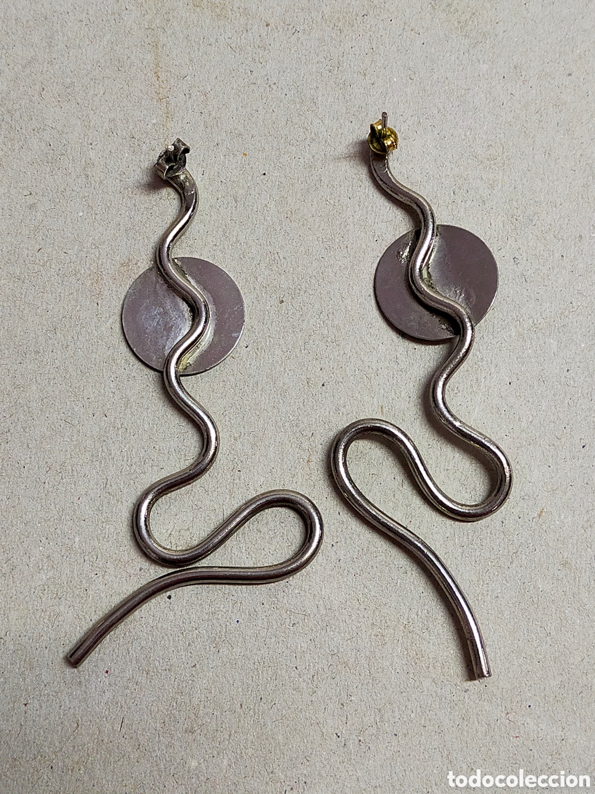 Joyeria: PENDIENTES LARGOS EN METAL. 9 CM. - Foto 6