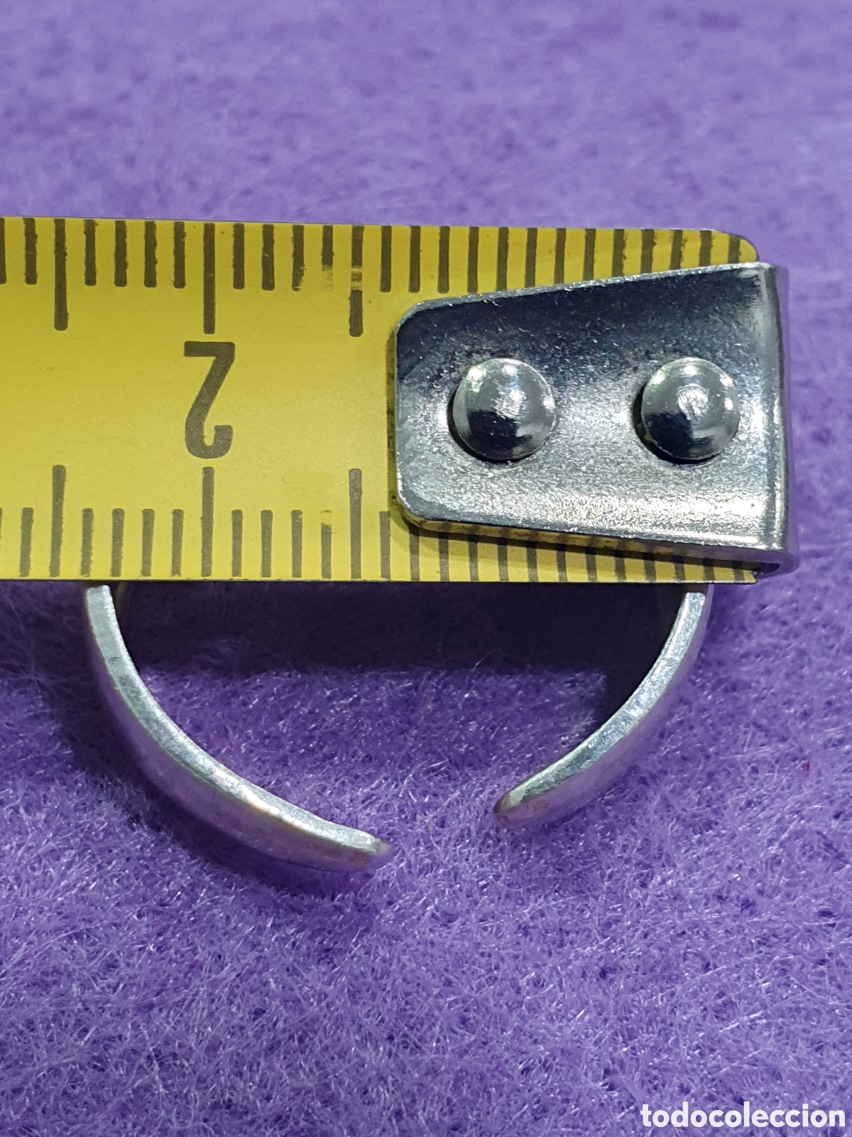 Joyeria: Anillo plateado ajustable. (L91) - Foto 3