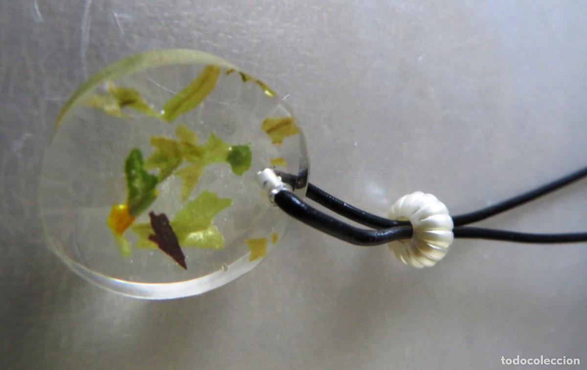 Joyeria: colgante resina con plantas - Foto 1