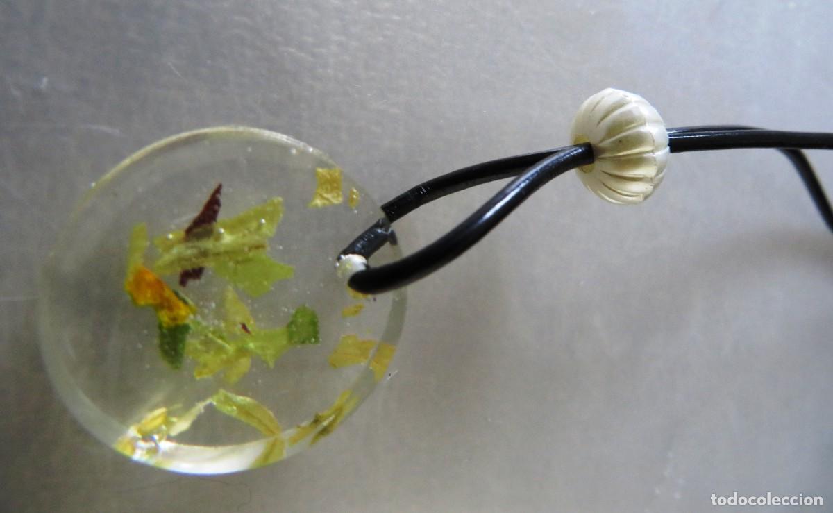 Joyeria: colgante resina con plantas - Foto 2