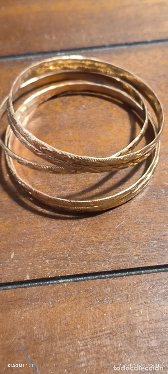 Joyeria: 5 PULSERAS AROS DORADOS - Foto 4