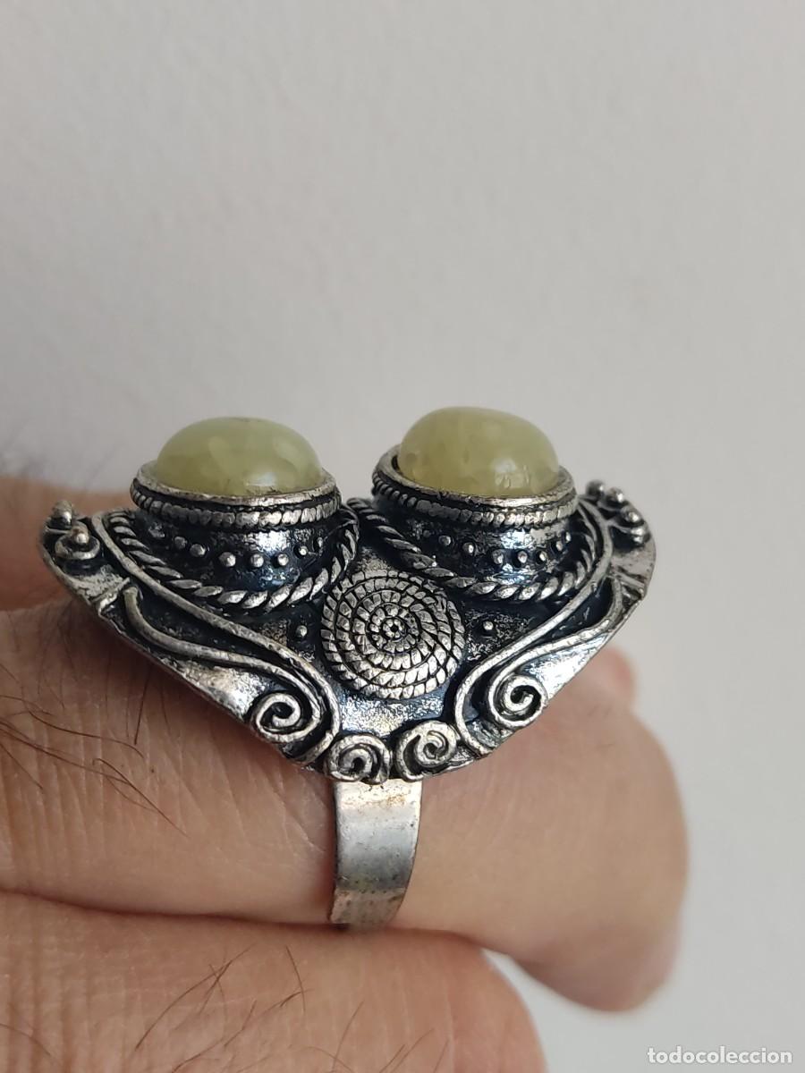 Joyeria: ANILLO DE BISUTER&Iacute;A CON PIEDRA AMARILLA - Foto 2