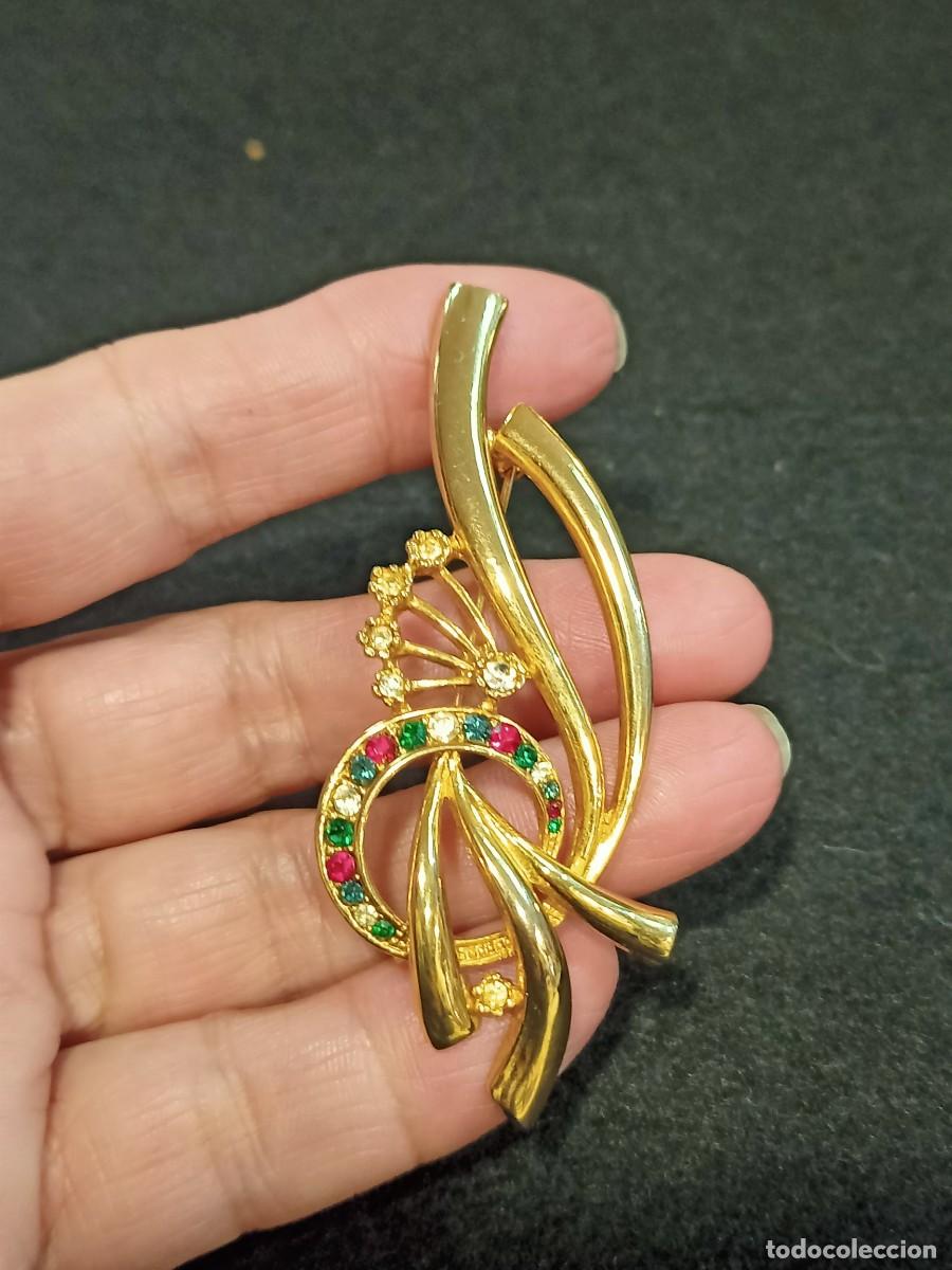 Joyeria: Broche dorado en fantas&iacute;a. REF-4146 - Foto 4