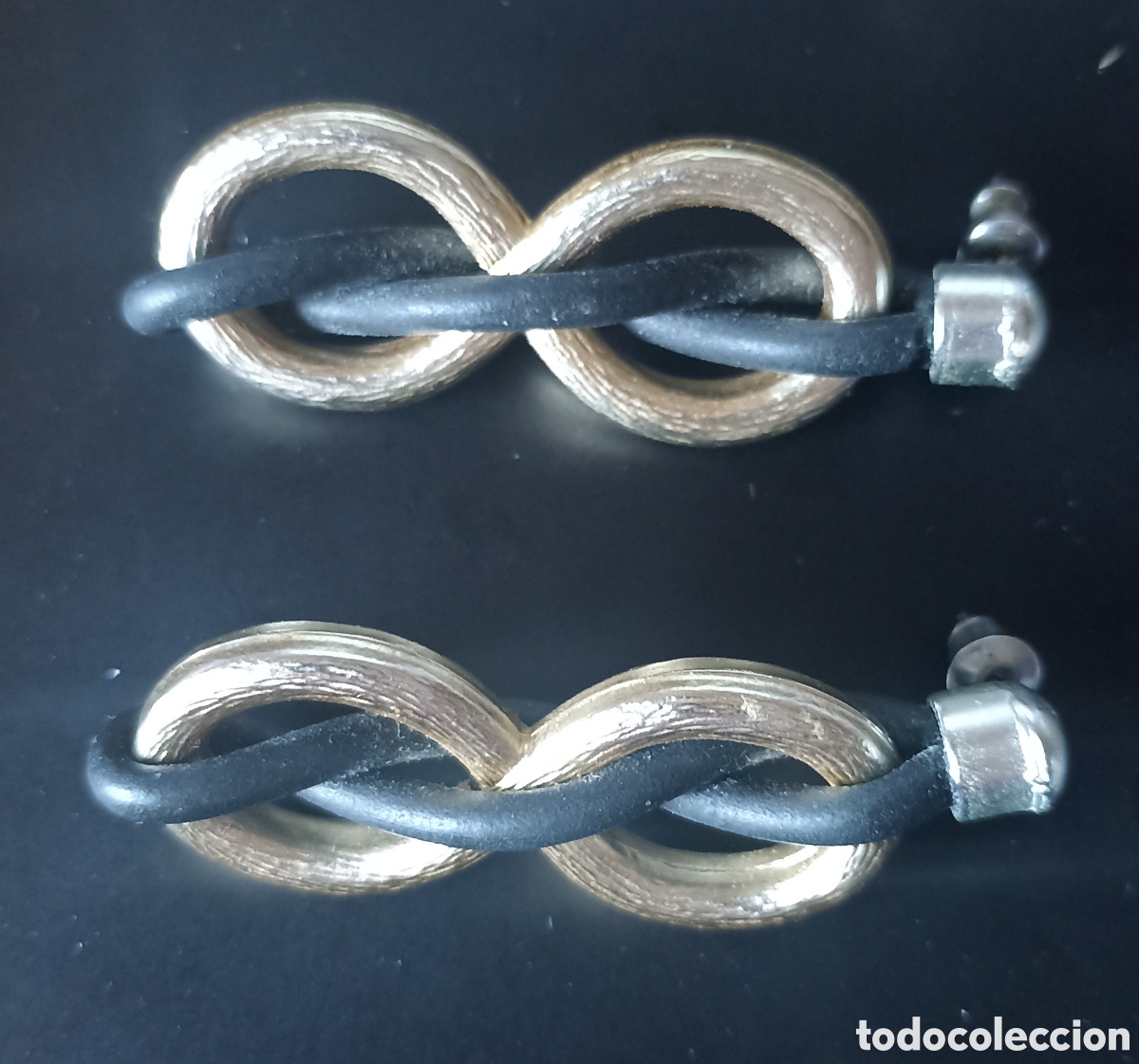 Joyeria: Pendientes infinito r&iacute;gidos de tuerca - Foto 1