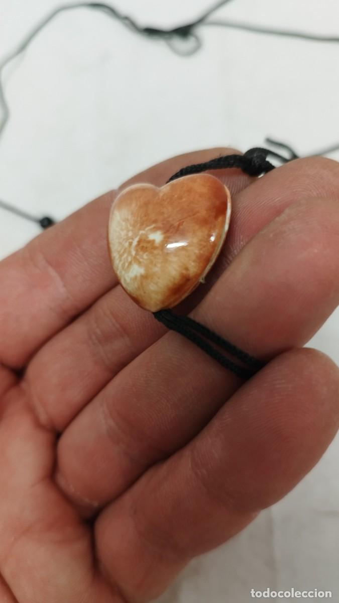 Joyeria: Antiguo collar colgante en forma de coraz&oacute;n. - Foto 4