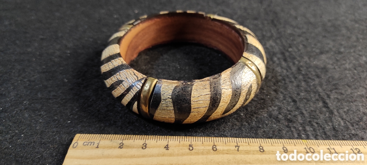 Joyeria: Pulsera madera y lat&oacute;n - Foto 2