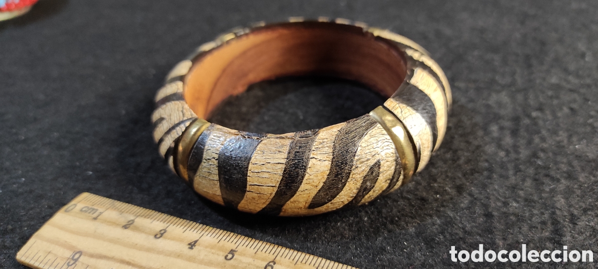 Joyeria: Pulsera madera y lat&oacute;n - Foto 3
