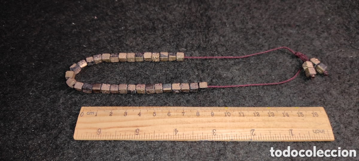 Joyeria: Collar de cubos de madera - Foto 1