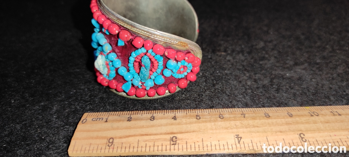 Joyeria: Brazalete metal y turquesa - Foto 4