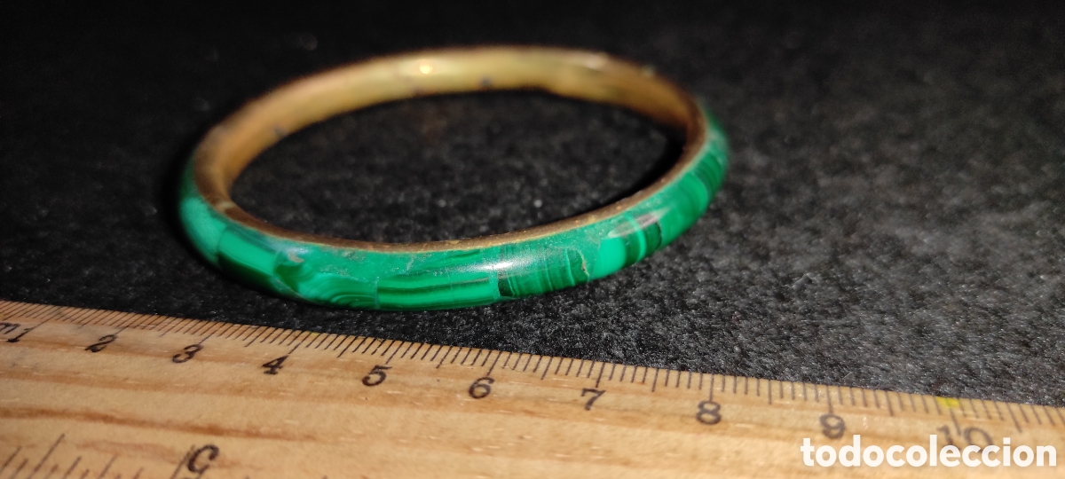 Joyeria: Pulsera metal y malaquita - Foto 3