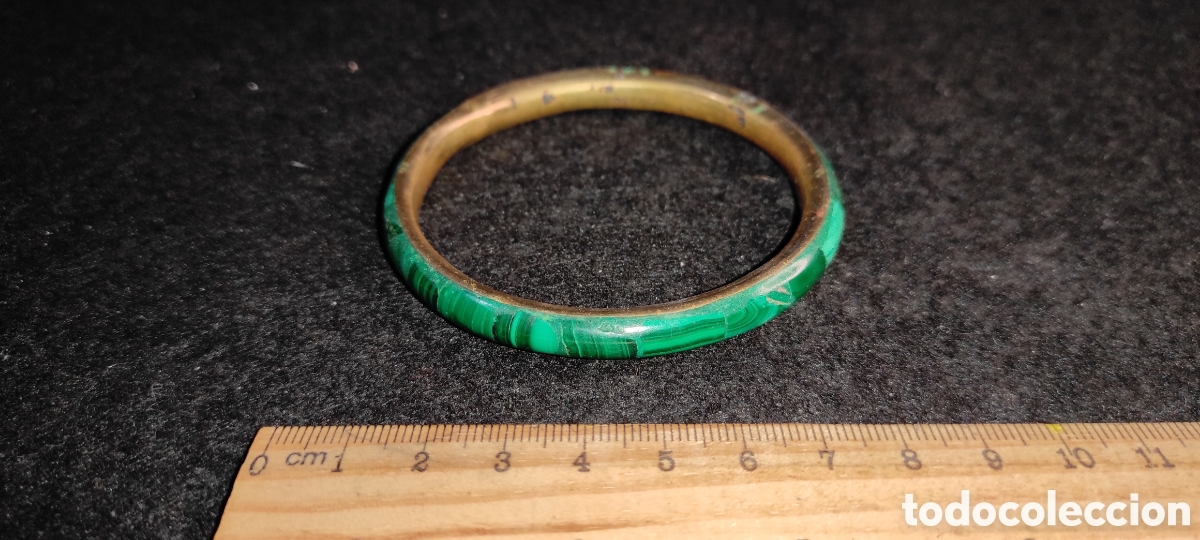 Joyeria: Pulsera metal y malaquita - Foto 1