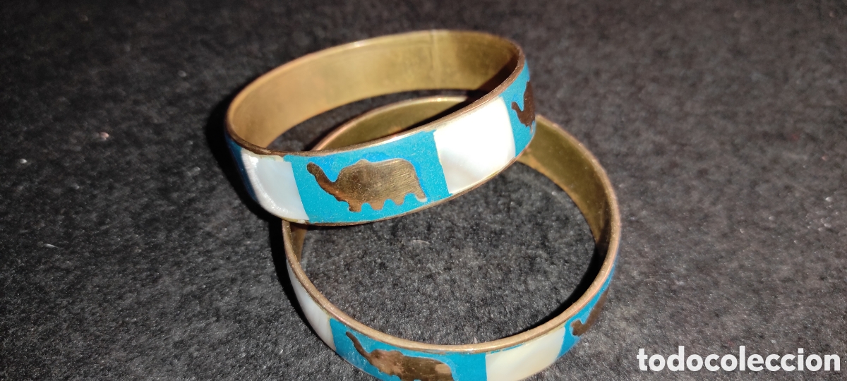 Joyeria: 2 pulseras n&aacute;car y lat&oacute;n (India) - Foto 6